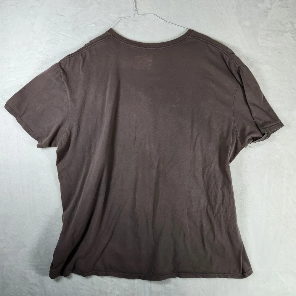 Gas Monkey Garage T-Shirt Mens 2XL Brown Graphic Print‎ Cotton Tee